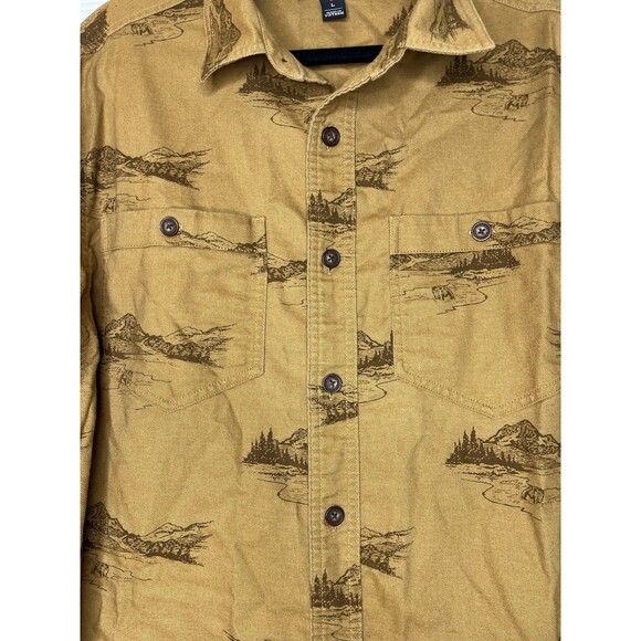 Alaskan HardGear Duluth Untucked Standard Button Up Shirt Brown Mens Large - Picture 4 of 13